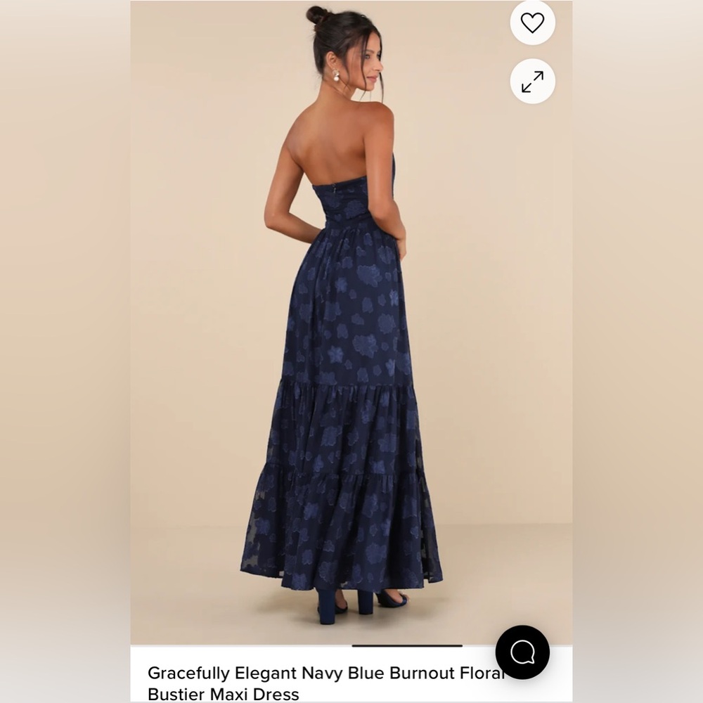 Lulu’s Navy Maxi Dress XS